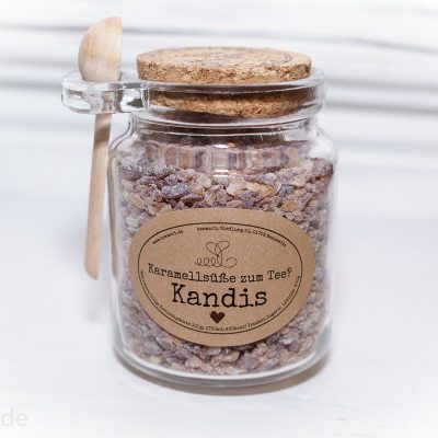 Kandiszucker im Glas